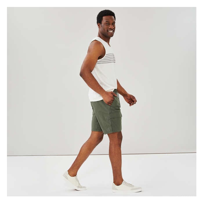 Men's Relaxed Cargo Short - Dark Olive